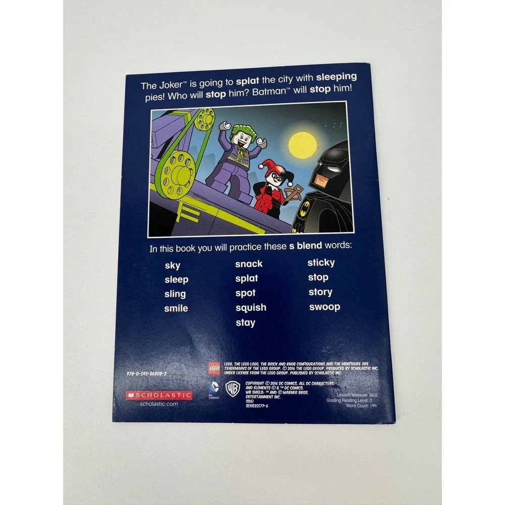 LEGO DC Comics Super Heroes Phonics Pack 2 Scholastic Readers Workbooks Set of 6